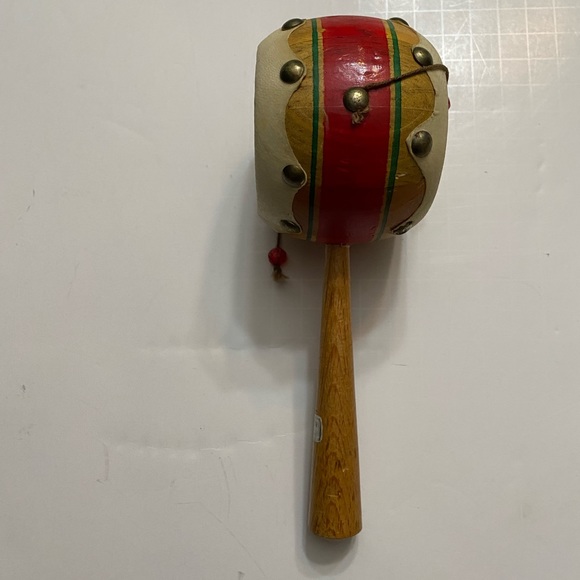 Vintage Twist drum made in Mexico Souvenir wood and leather - Picture 7 of 11